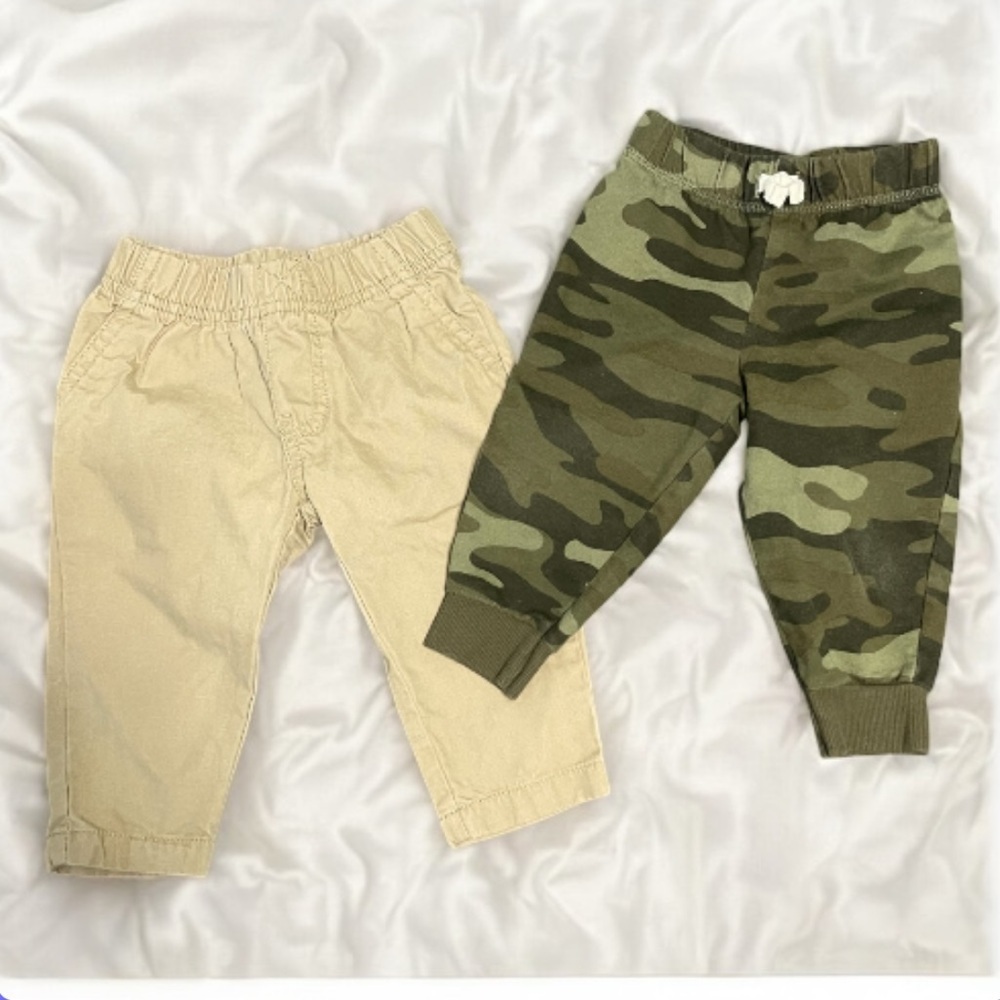 Carter's Tan and Camo Joggers Set